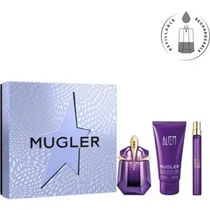 MUGLER Perfumes femeninos Alien Set de regalo Eau de Parfum Spray Refillable 30 ml + Travel Spray 10 ml + Body Lotion 50 ml 1 Stk
