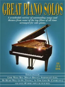 Music Sales Great Piano Solos - The Film Book Music Book Partitura para pianos