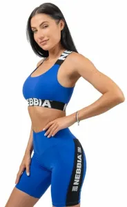 Nebbia Medium-Support Criss Cross Sports Bra Iconic Azul L Ropa interior deportiva
