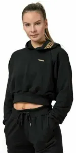 Nebbia Golden Cropped Hoodie Black S Sudadera fitness