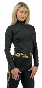 Nebbia Zip-Up Jacket INTENSE Warm-Up Black/Gold S Sudadera fitness
