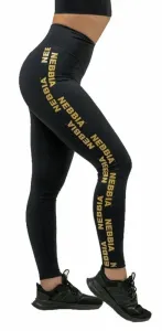 Nebbia Classic High Waist Leggings INTENSE Iconic Black/Gold L Pantalones deportivos