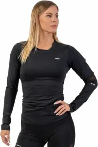 Nebbia Long Sleeve Smart Pocket Sporty Top Black L Camiseta deportiva