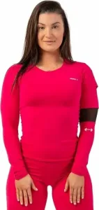 Nebbia Long Sleeve Smart Pocket Sporty Top Pink L Camiseta deportiva