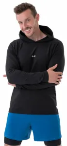 Nebbia Long-Sleeve T-shirt with a Hoodie Black 2XL Camiseta deportiva