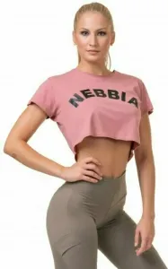 Nebbia Loose Fit Sporty Crop Top Old Rose M