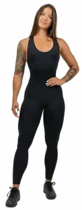 Nebbia One-Piece Workout Jumpsuit Gym Rat Black XS Pantalones deportivos