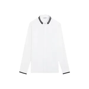 Neil Barrett Men's Collar Stripe Shirt White L