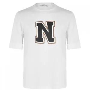 Neil Barrett Men's College T-shirt White S
