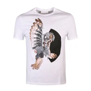 Neil Barrett Men's Eagle Print T-shirt White S