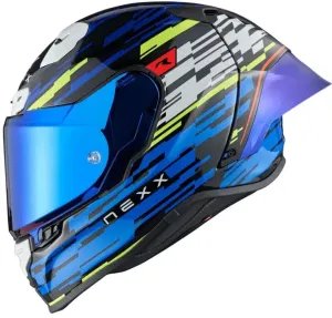 Nexx X.R3R Glitch Racer Blue Neon XS Casco
