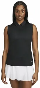 Nike Dri-Fit Victory Womens Sleeveless Golf Polo Black/White L Camiseta polo