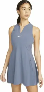 Nike Dri-Fit Advantage Womens Tennis Dress Blue/White L Vestido de tenis