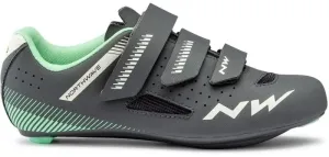 Northwave Womens Core Shoes Anthracite/Light Green 37 Zapatillas ciclismo mujer