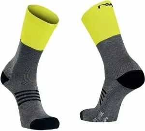Northwave Extreme Pro High Sock Grey/Yellow Fluo L Calcetines de ciclismo