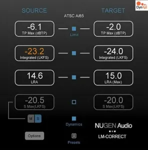 Nugen Audio LM-Cor w DynApt (Extension) Actualizaciones y Mejoras (Producto digital)