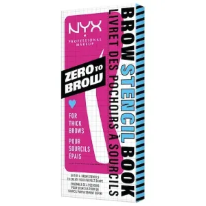 NYX Professional Makeup Zero To Brow Stencil Thick 2 4 Stk