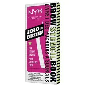 NYX Professional Makeup Zero To Brow Stencil Thin 2 4 Stk