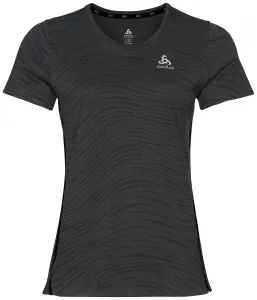 Odlo Zeroweight Engineered Chill-Tec T-Shirt Black Melange XS Camiseta de running de manga corta
