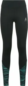 Odlo The Zeroweight Print Reflective Tights Black L Pantalones/leggings para correr