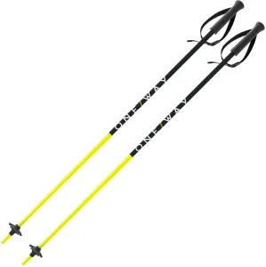 One Way Junior Poles Yellow/Black 100 cm Bastones de esquí