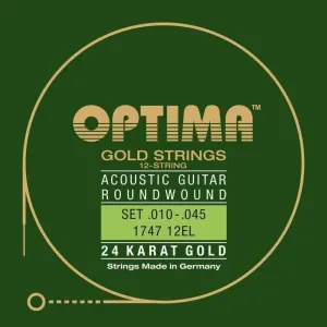 Optima 1747-12EL 24K Gold Acoustics Cuerdas de guitarra