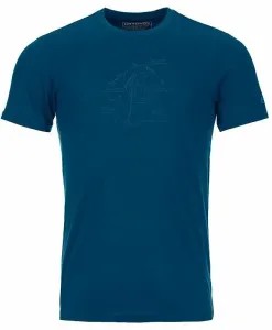 Ortovox 120 Tec Lafatscher Topo T-Shirt M Petrol Blue XL Camiseta Camisa para exteriores