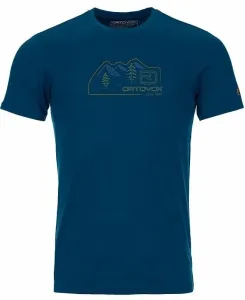 Ortovox 140 Cool Vintage Badge T-Shirt M Petrol Blue 2XL Camiseta