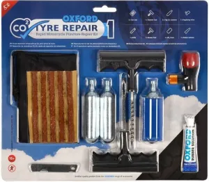 Oxford CO2 Tyre Repair Kit Kit de reparación de motocicletas