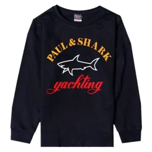 Paul & Shark Boy's Logo Sweater Navy 10Y