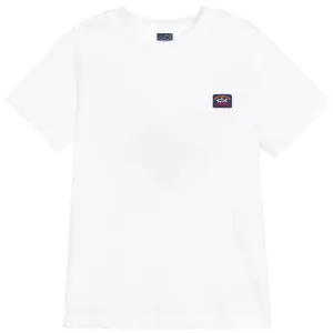 Paul & Shark Boy's Logo Patch T-shirt White 12Y