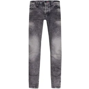 Philipp Plein Men's Super Straight Cut Jeans Grey 30W