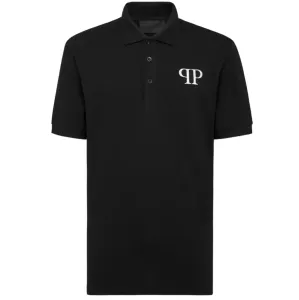 Philipp Plein Men's Logo Polo Shirt Black - M BLACK