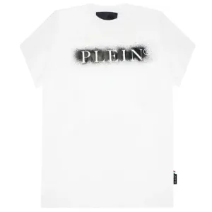 Philipp Plein Men's Spray Paint T-shirt White L