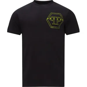 Philipp Plein Men's SS Hexagon Logo T-Shirt Black - S BLACK