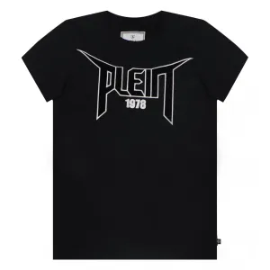 Philipp Plein Kids Logo Patch T-shirt Black 16Y
