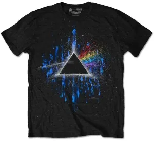 Pink Floyd Camiseta de manga corta Dark Side of the Moon Blue Splatter Azul M