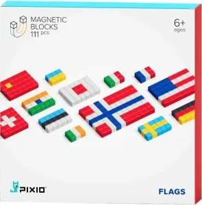 Pixio Flags Bloques Magnéticos Flags Juguete magnético