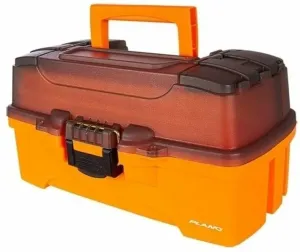 Plano Two-Tray Tackle Box 4 Trans Smoke Orange