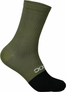 POC Flair Sock Mid Epidote Green/Uranium Black L Calcetines de ciclismo