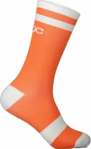 POC Lure MTB Long Sock Zink Orange/Hydrogen White L Calcetines de ciclismo