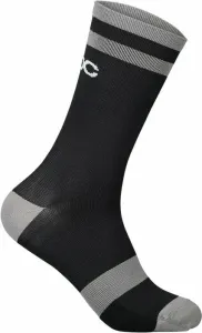 POC Lure MTB Sock Long Uranium Black/Granite Grey L Calcetines de ciclismo