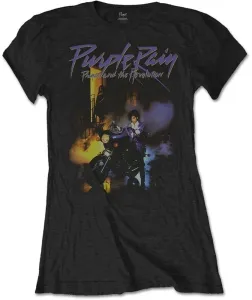 Prince Camiseta de manga corta Purple Rain Black L