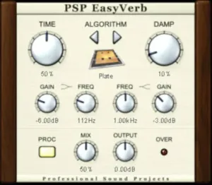 PSP AUDIOWARE EasyVerb Complemento de efectos (Producto digital)