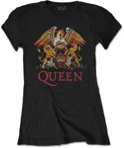 Queen Camiseta de manga corta Classic Crest Black L