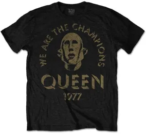 Queen Camiseta de manga corta We Are The Champions Black 2XL