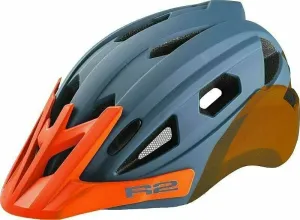 R2 Wheelie Helmet Petrol Blue/Neon Orange M Casco de bicicleta para niños