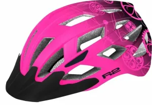 R2 Lumen Junior Helmet Pink/Black S Casco de bicicleta para niños