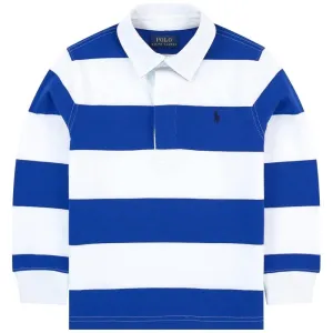 Ralph Lauren Boy's Long Sleeve Polo Shirt Blue 6 Years