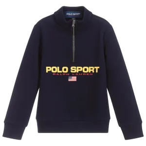 Ralph Lauren Boy's Polo Sport Zip-up Top Navy S (8 Years)